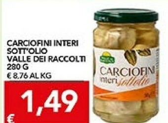 TuoDi Vallè Carciofini sott'olio offerta