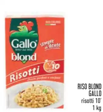 Conad Gallo Riso Blond Risotti 10' 1 kg offerta