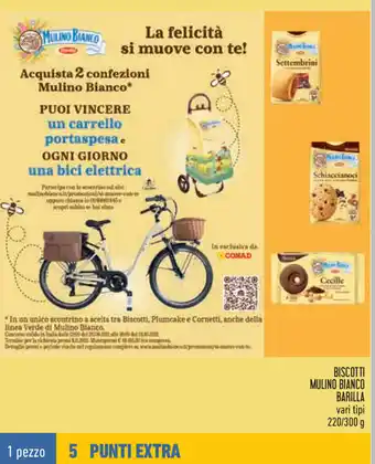 Conad Barilla Mulino Bianco Biscotti vari tipi 220/300 g offerta