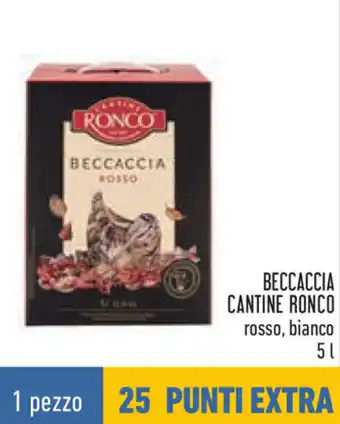 Conad Beccaccia Cantine Ronco Rosso, Bianco 5 l offerta