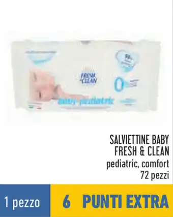 Conad Fresh & Clean Salviettine Baby Pediatric, Comfort 72 pezzi offerta