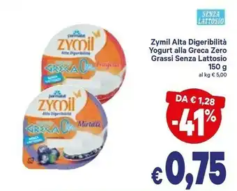 Parmalat Zymil Alta Digeribilità Yogurt Alla Greca 0% Di Grassi Bianco 150 G(ml)