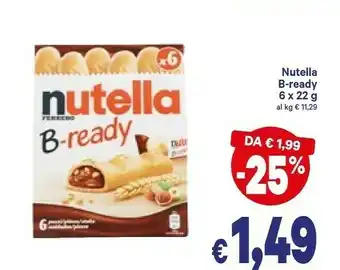 A&O Ferrero Nutella B-ready New + Nutella 132 G(ml) offerta