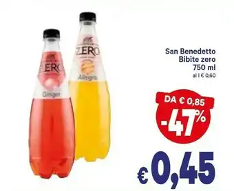 A&O San Benedetto Ginger Zero 750 G(ml) offerta