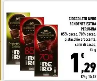Conad Perugina Cioccolato Nero Fondente Extra offerta