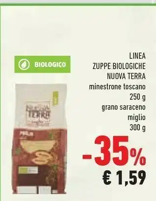 Conad Nuova terra Linea Zuppe Biologiche offerta