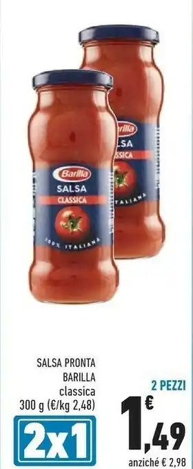 Conad Barilla Salsa Pronta Classica Con Olio Extravergine Di Oliva 300 G(ml) offerta