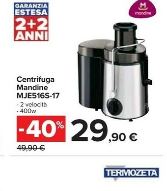 Carrefour Mandine Centrifuga MJE516S-17 offerta