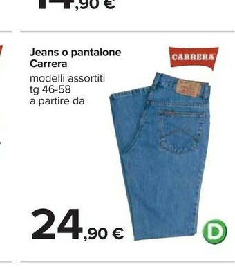 Carrefour Carrera Jeans O Pantalone offerta