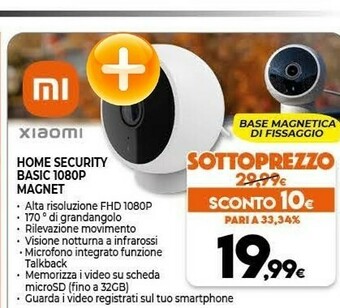 Expert Xiaomi Home Security Basic 1080P Magnet offerta