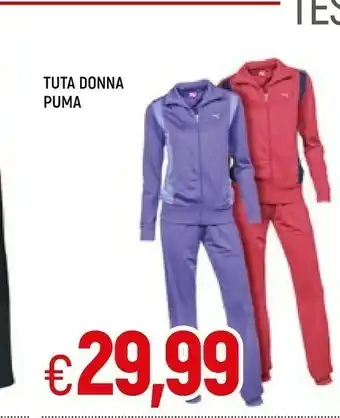 Famila Puma Tuta Donna offerta