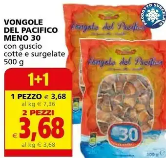 Meno 30 Vongole Del Pacifico Con Guscio