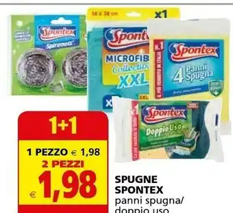 Il Gigante Spontex Spugne Panni Spugna 2 Pezzi offerta