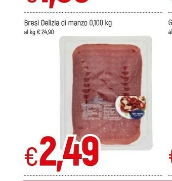 Famila Gardani Bresi Delizia Di Manzo offerta