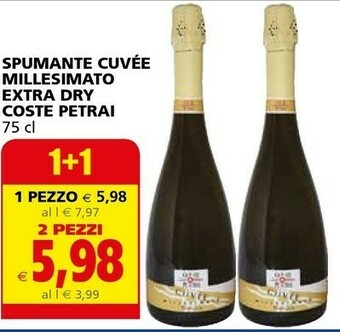 Il Gigante Coste Petrai Spumante Cuvee Millesimato Extra Dry offerta