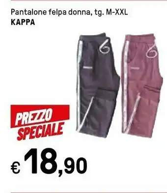 Iper La Grande Kappa Pantalone Felpa Donna offerta