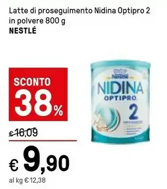 Iper La Grande Nestlè Latte Di Proseguimento Nidina Optipro 2 800 G offerta