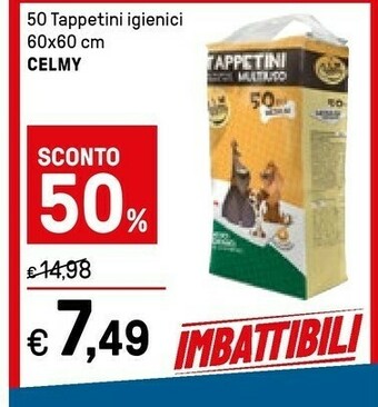 Iper La Grande Celmy 50 Tappetini Igienici offerta