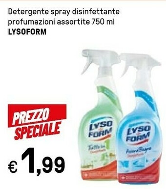Iper La Grande Lysoform Detergente Spray Disinfettante offerta