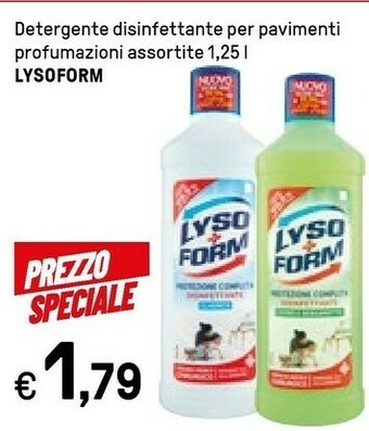 Iper La Grande Lysoform Detergente Disinfettante Per Pavimenti offerta