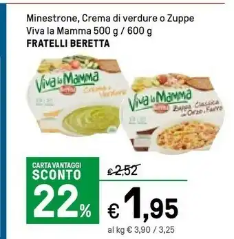 Iper La Grande Beretta Minestrone Classico Viva La Mamma 600 G(ml) offerta