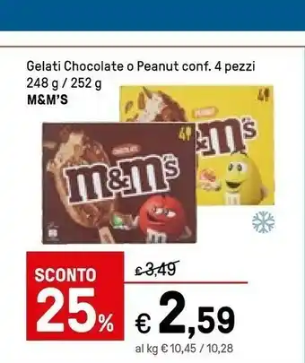Iper La Grande M&M's Gelati Chocolate/ Peanut offerta