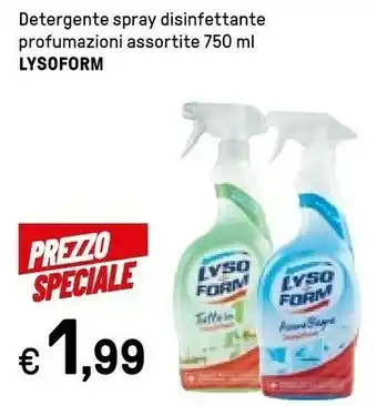 Iper La Grande Lysoform Detergente Spray Disinfettante offerta