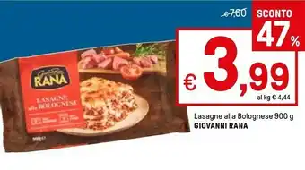 Iper La Grande Rana Lasagne Alla Bolognese 900 G offerta