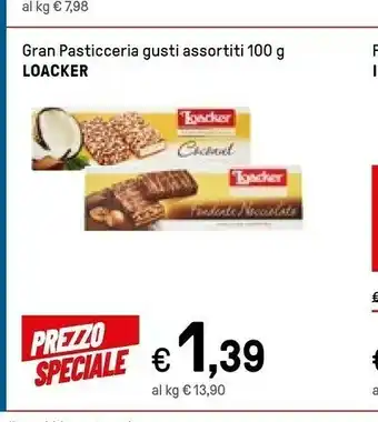 Iper La Grande Loacker Fondente Nocciolato Gran Pasticceria 100 G(ml) offerta