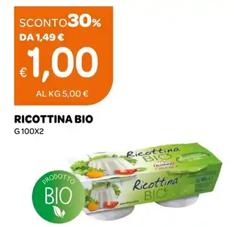 Ekom RICOTTINA BIO G 100X2 offerta