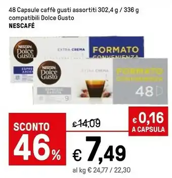 Iper La Grande Nescafé 48 Capsule Caffè Gusti Assortiti offerta