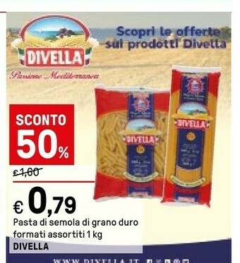 Iper La Grande Divella Spaghetti 1000 G(ml) offerta