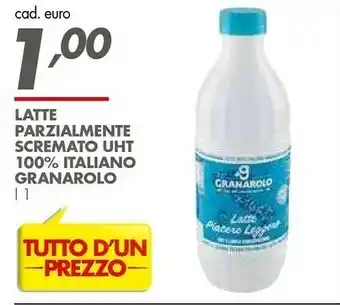 Italmark Granarolo Latte Parzialmente Scremato 1000 G(ml) offerta