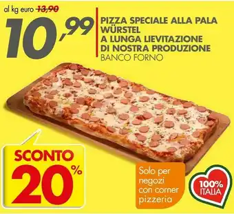 Italmark Pizza Speciale Alla Pala Wurstel offerta
