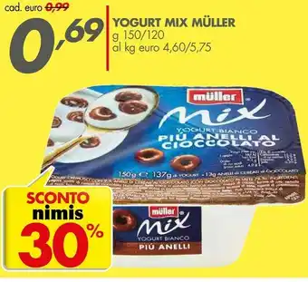 Italmark Muller Yogurt Alla Vaniglia Più Mandorle Mix 150 G(ml) offerta