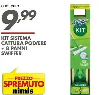 Swiffer Kit Sistema Cattura Polvere + 8 Panni