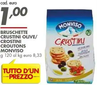 Italmark Monviso Crustini Olive 120 G offerta