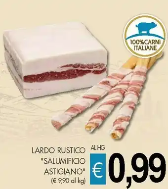 PrestoFresco Salumificio Astigiano Lardo Rustico offerta