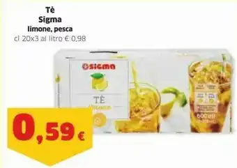 Sigma Sigma - Tè Alla Pesca offerta
