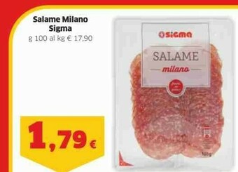 Sigma Sigma Salame Milano offerta