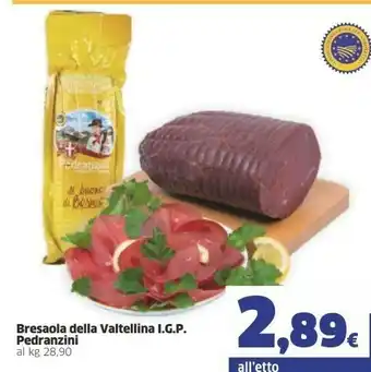 Sigma Pedranzini Bresaola Della Valtellina Igp offerta