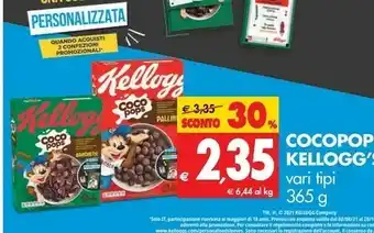 Tigros Kelloggs Cereali offerta
