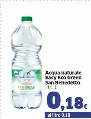 Sigma San Benedetto Acqua Naturale Easy Eco Green offerta