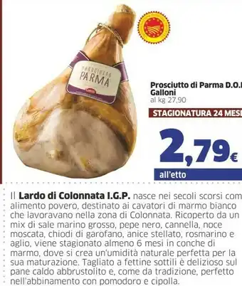 Sigma Galloni Prosciutto Di Parma Dop offerta