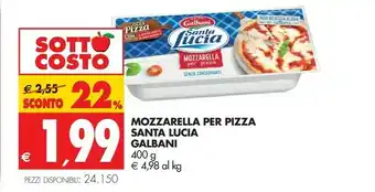 Tigros Galbani Mozzarella offerta