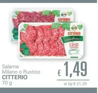 Citterio Il Salame Rustico 70 G(ml)