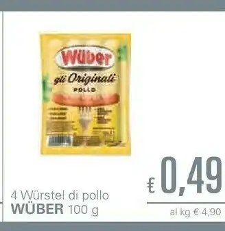 Unes Wuber Gli Originali Di Pollo 100 G(ml) offerta
