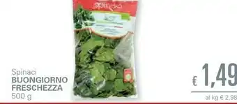 Buongiorno freschezza Spinaci Verdure Italiane 500 G(ml)