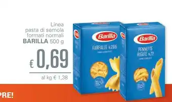 Unes Barilla Pennette Rigate N.72 offerta