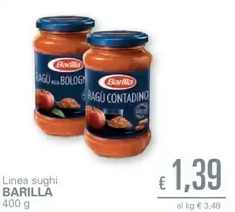 Unes Barilla Ragù Contadino Con Vino Rosso 400 G(ml) offerta
